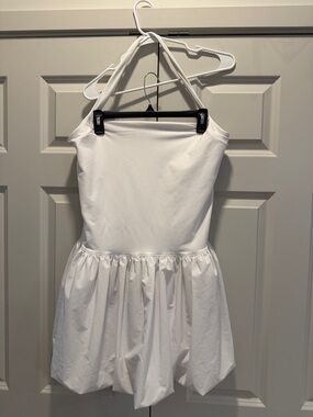 White Halter athletic Dress - Classic Women's Dress